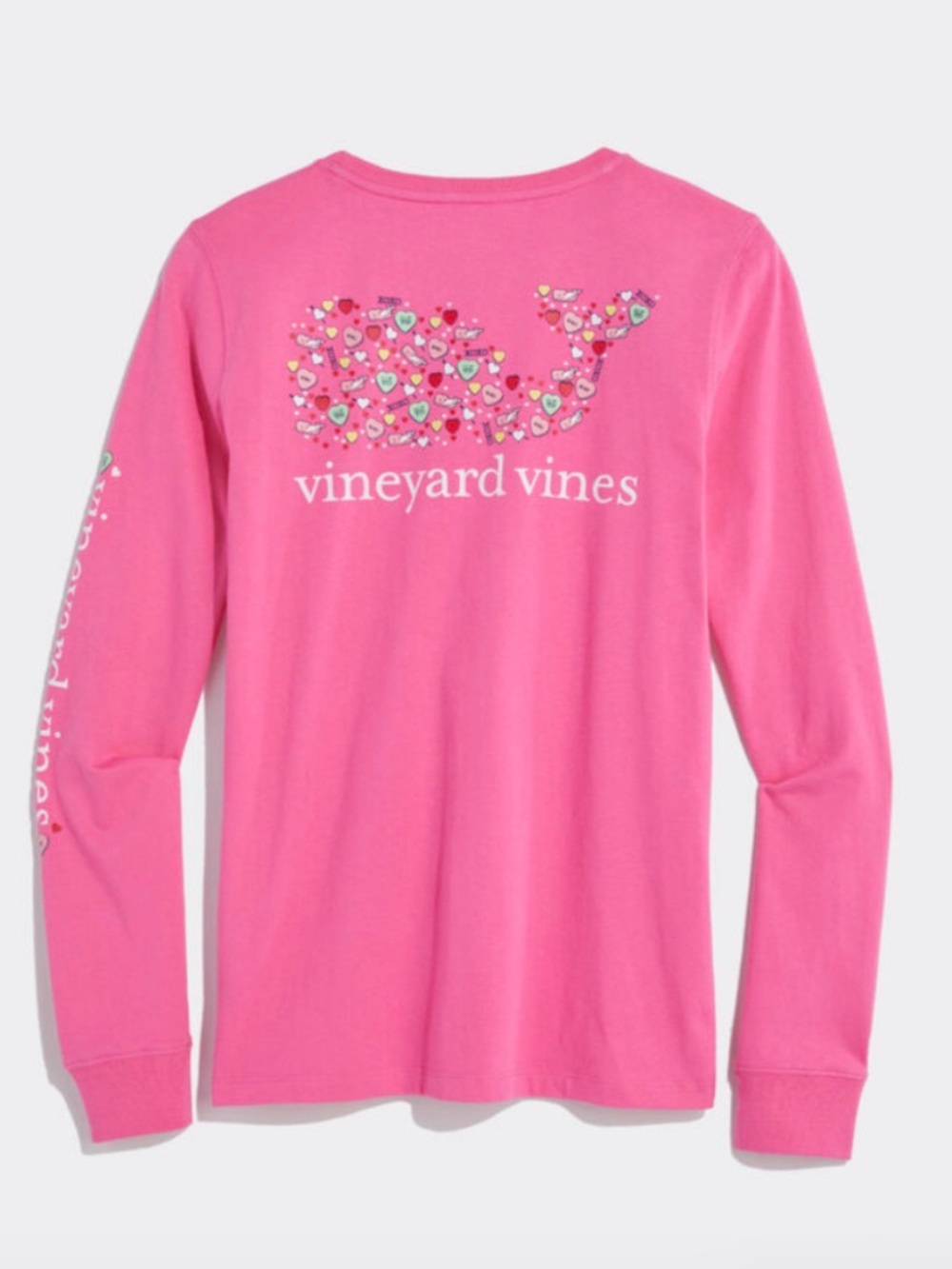 Vineyard Vines Valentine's Day Whale Long Sleeve Tee Sz XL ORG RETAIL $49.50 🐳❤️